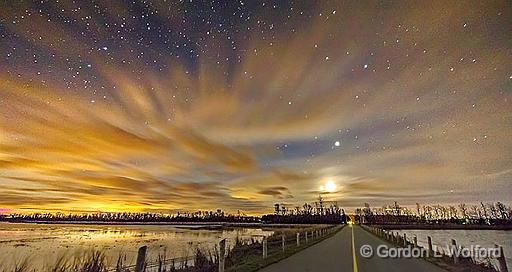 Night Sky_46351.jpg - Roses Bridge Causeway photographed near Eastons Corners, Ontario, Canada.